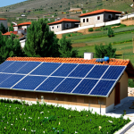 Energy Storage System in a Turkish Village**

"Solar panels on rooftops of a traditional Turkish village house, with visible energy storage units inside, daytime, clear sky, showcasing efficient and sustainable energy, fully clothed residents tending to a garden nearby, appropriate content, safe for work, perfect anatomy, natural proportions, professional, family-friendly"

**