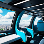 **

A futuristic cityscape with flying taxis in the sky. The taxis are modern and sleek, fully clothed passengers visible inside through clear windows. The scene is during the daytime, with a bright blue sky and fluffy clouds. Below, the city streets are bustling with people going about their day, all appropriately dressed. safe for work, appropriate content, fully clothed, professional, perfect anatomy, correct proportions, natural pose, high quality.

**